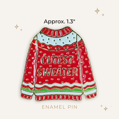 Christmas Ugly Sweater: Cutest Enamel Pin