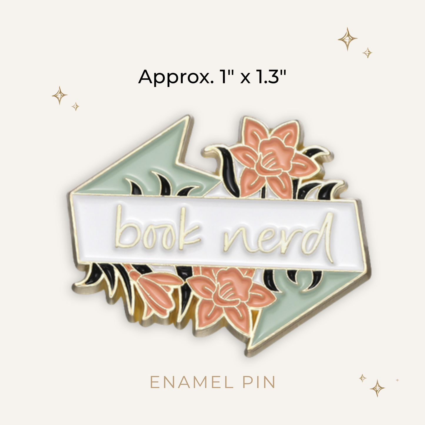 Book Nerd Enamel Pin