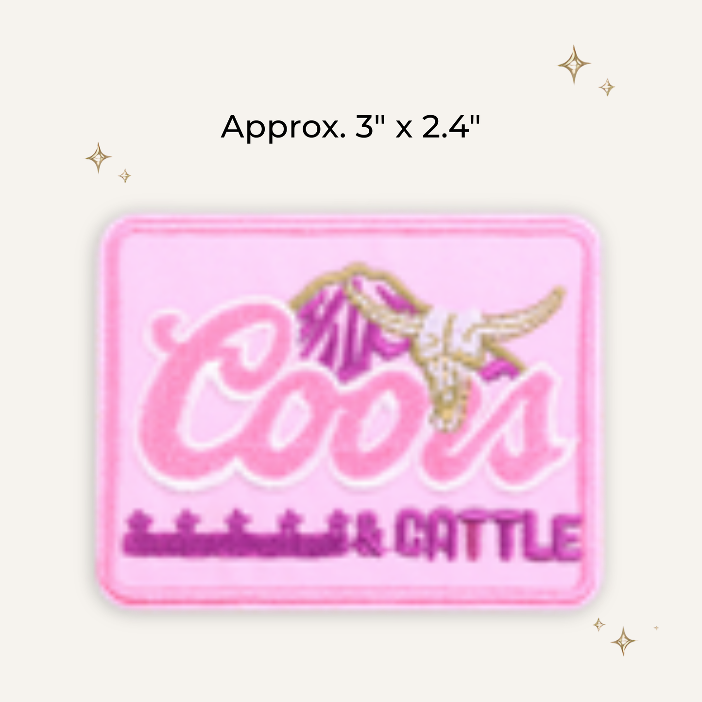 Coors & Cattle Embroidered Patch- RTS