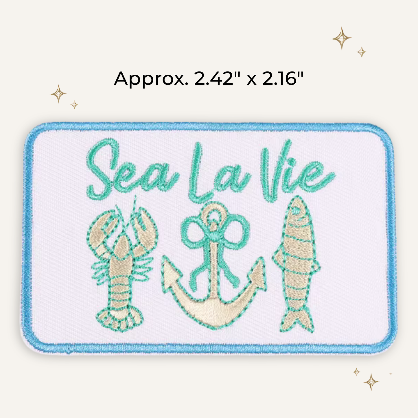 Sea La Vie Embroidered Patch
