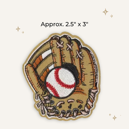 Baseball Glove Embroidered Patch