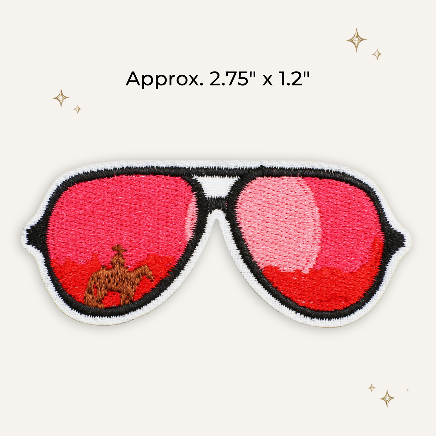 Cowboy Sunglasses Embroidered Patch- RTS