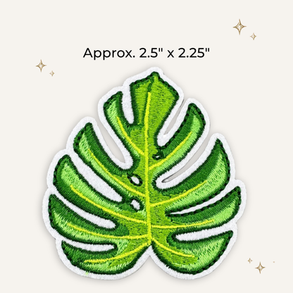 Tropical Leaf Embroidered Patch