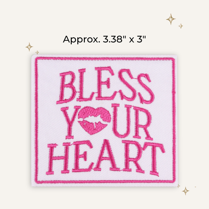 Bless Your Heart Embroidered Patch
