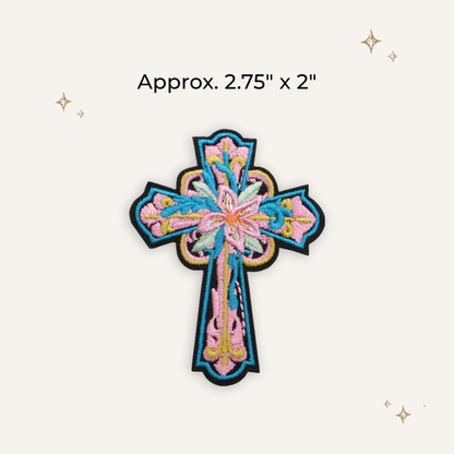 Western Cross Embroidered Patch