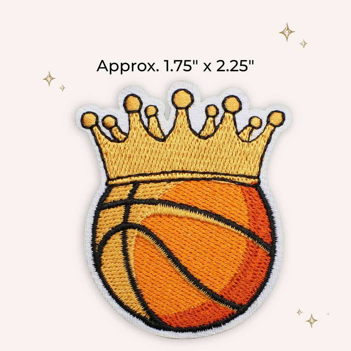 Basketball King of the Court Embroidered Patch