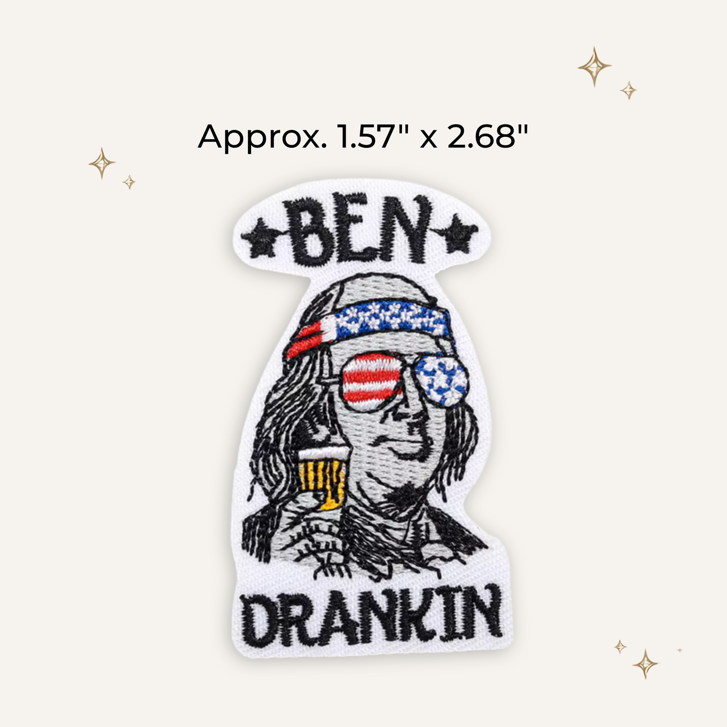 Ben Drankin USA 250 Embroidered Patch