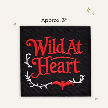 Gothy Wild At Heart Embroidered Patch