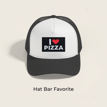 I Love Pizza Embroidered Patch - RTS