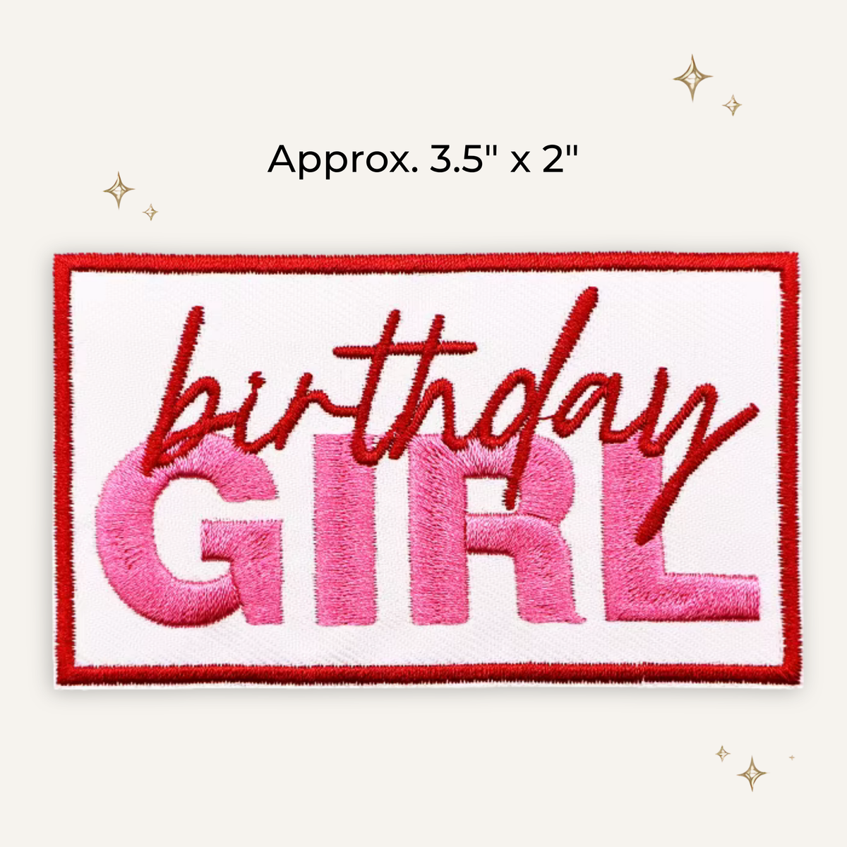 Birthday Girl Embroidered Patch