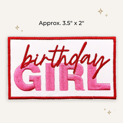 Birthday Girl Embroidered Patch