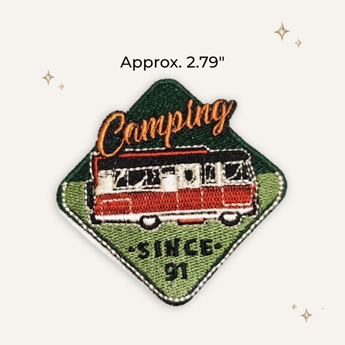 Camping Retro Embroidered Patch