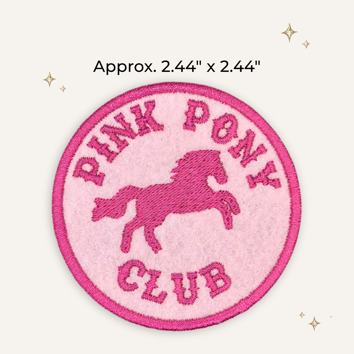 Pink Pony Club Embroidered Patch