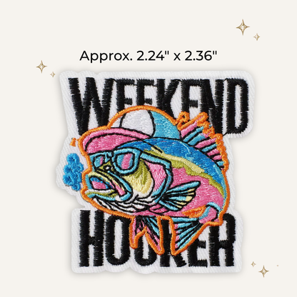 Preppy Weekend Hooker Embroidered Patch