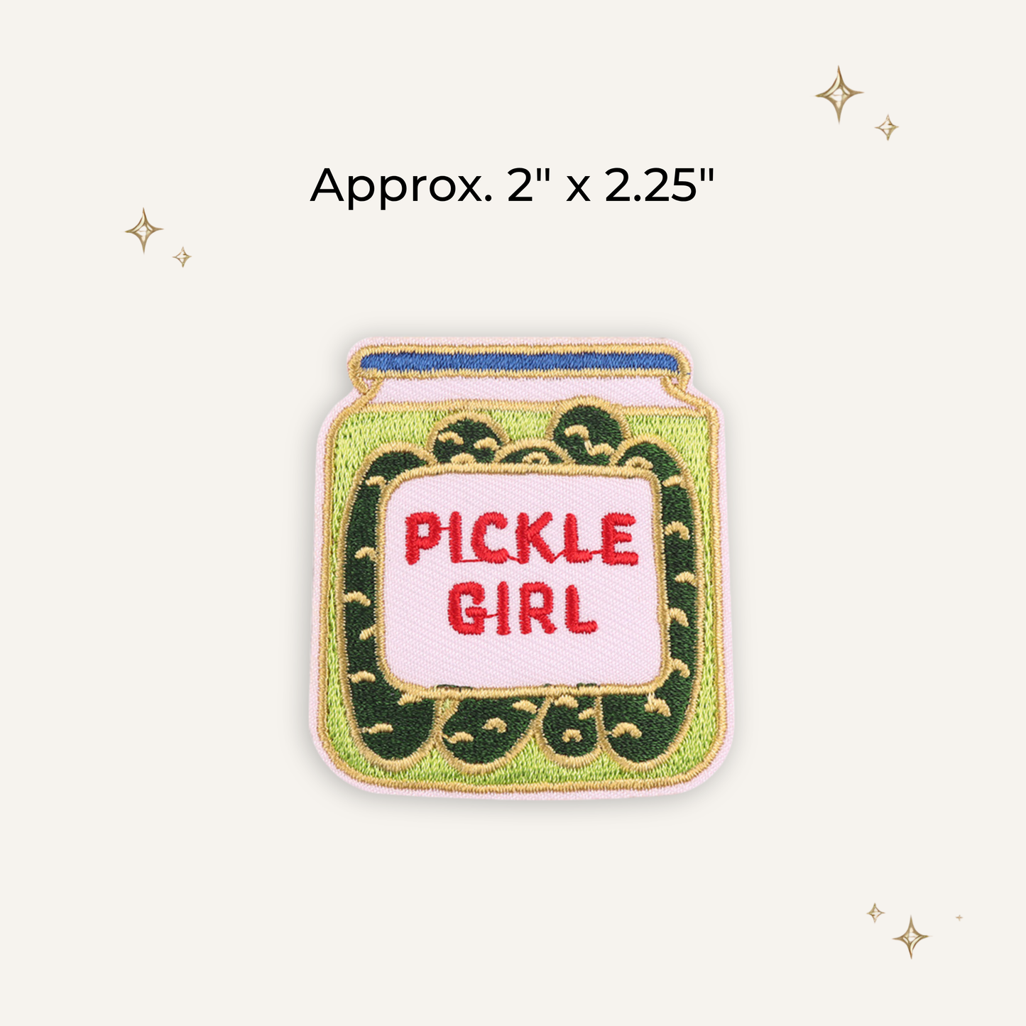 Pickle Girl Embroidered Patch- RTS