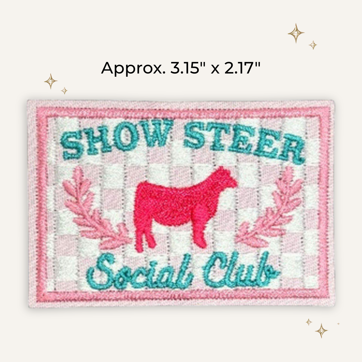Show Steer Social Club Embroidered Patch