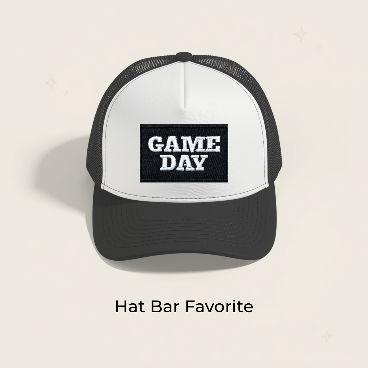 Game Day B&W Embroidered Patch- RTS