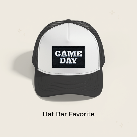 Game Day B&W Embroidered Patch- RTS