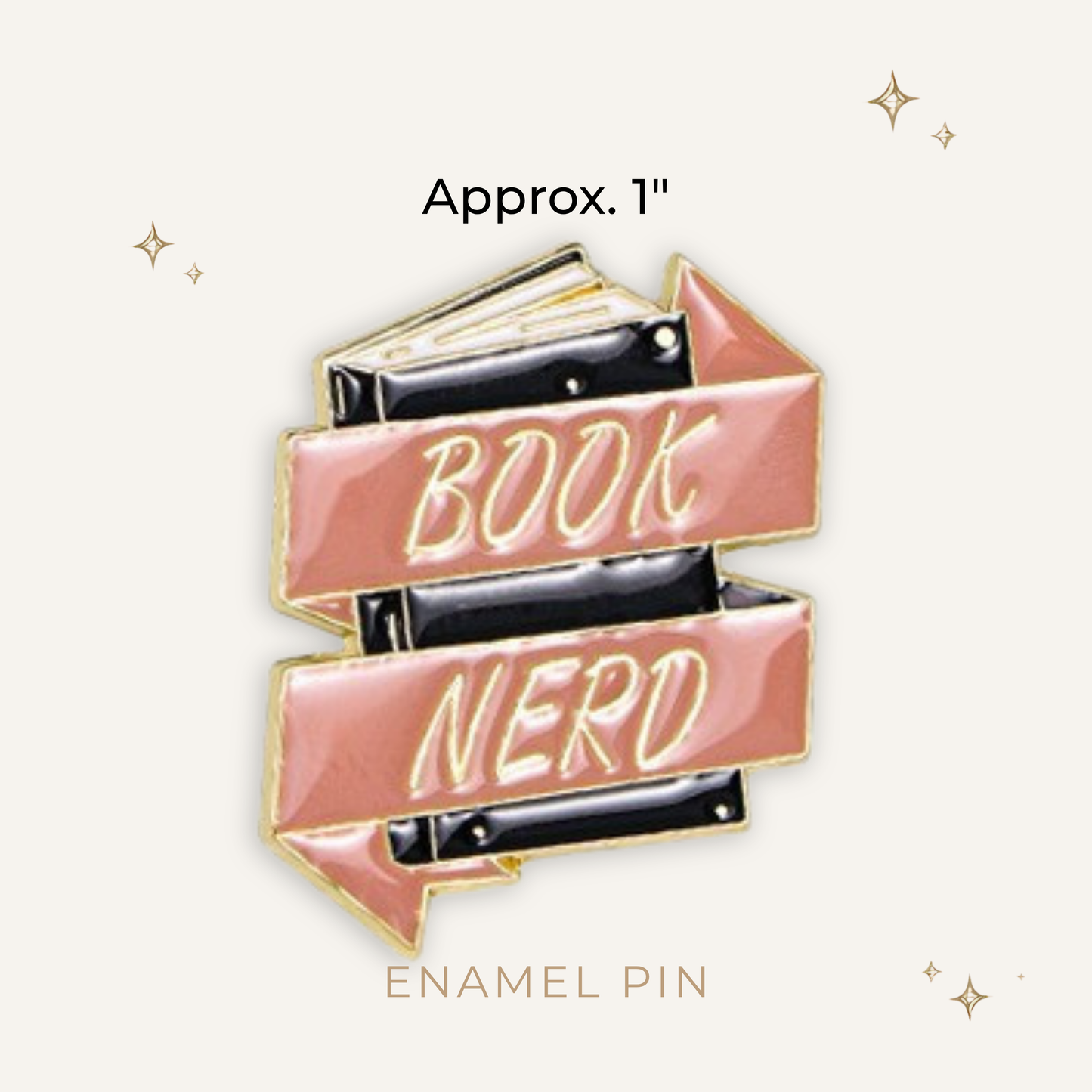 Book Nerd Enamel Pin