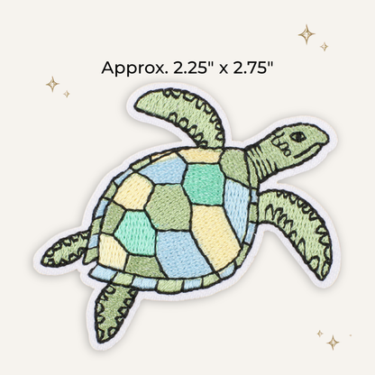 Sea Turtle Pastels Embroidered Patch