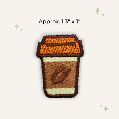 Coffee To Go Embroidered Patch