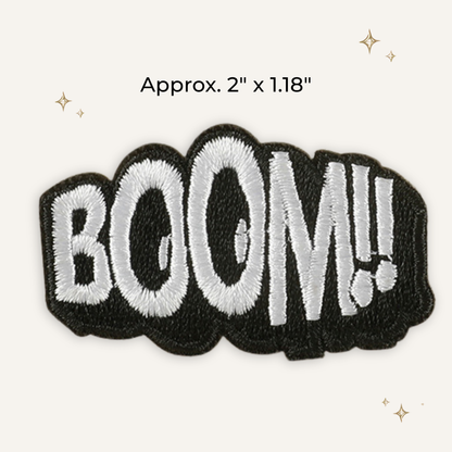 Here Comes the BOOM! Embroidered Patch