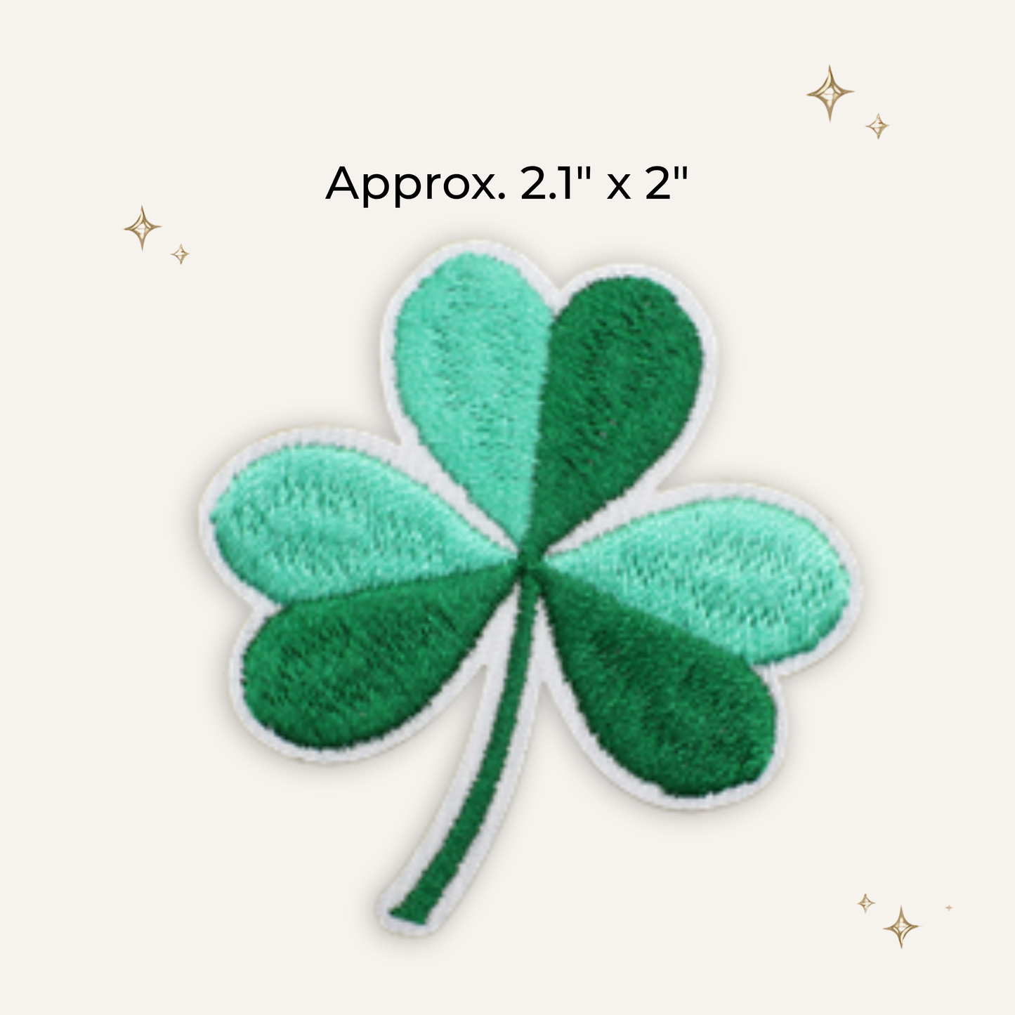 Two Tone Clover Embroidered Patch- RTS