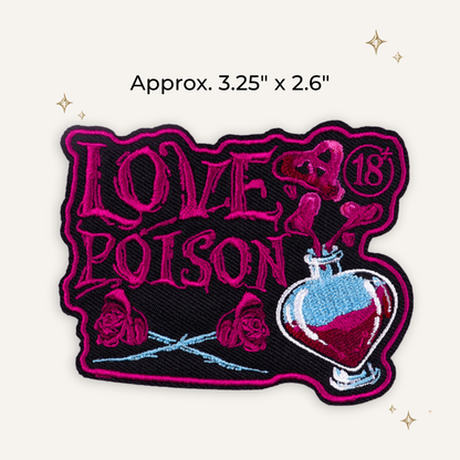 Love Poison Embroidered Patch- RTS