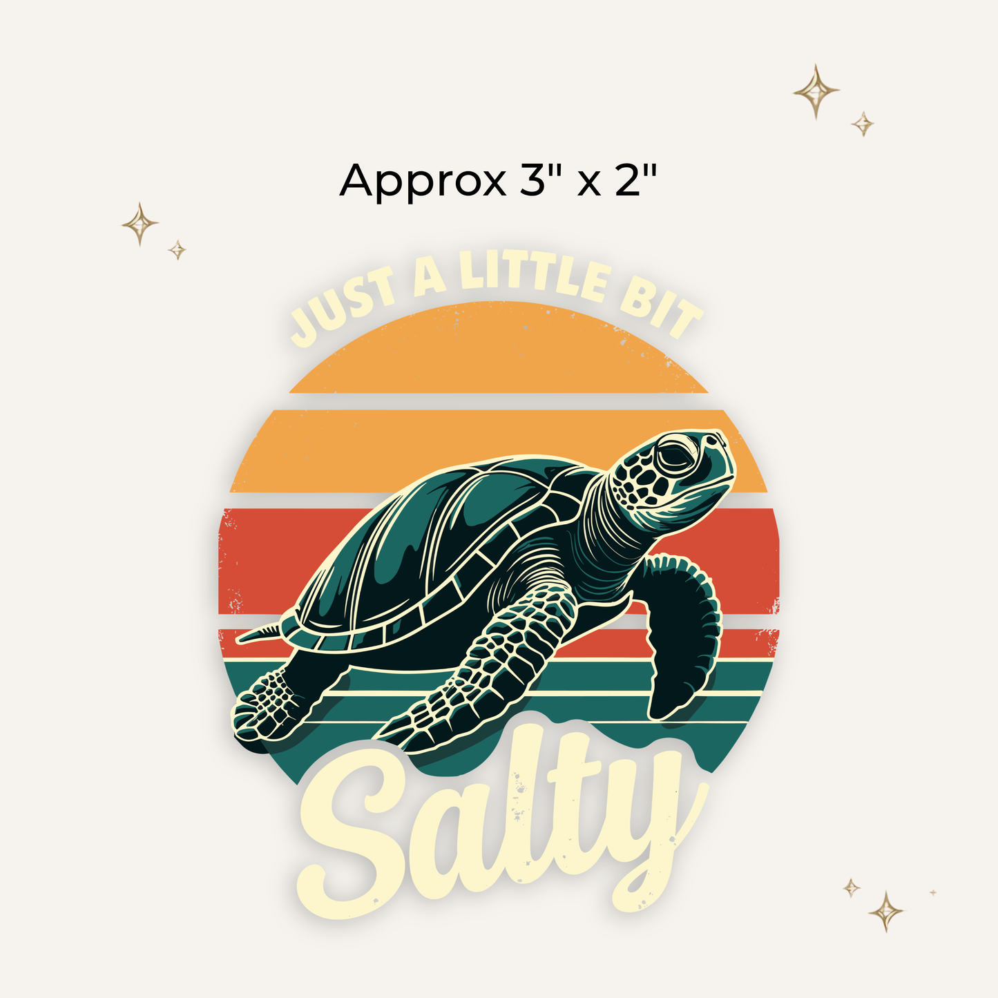 Salty Turtle DTF Patch - RTS/MTO
