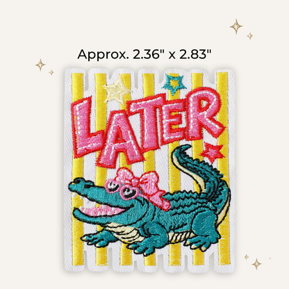 Preppy Later Gator Embroidered Patch