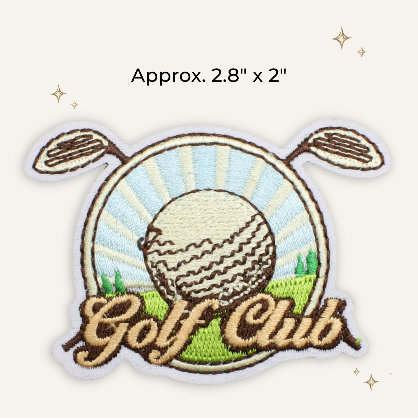 Golf Emblem Embroidered Patch