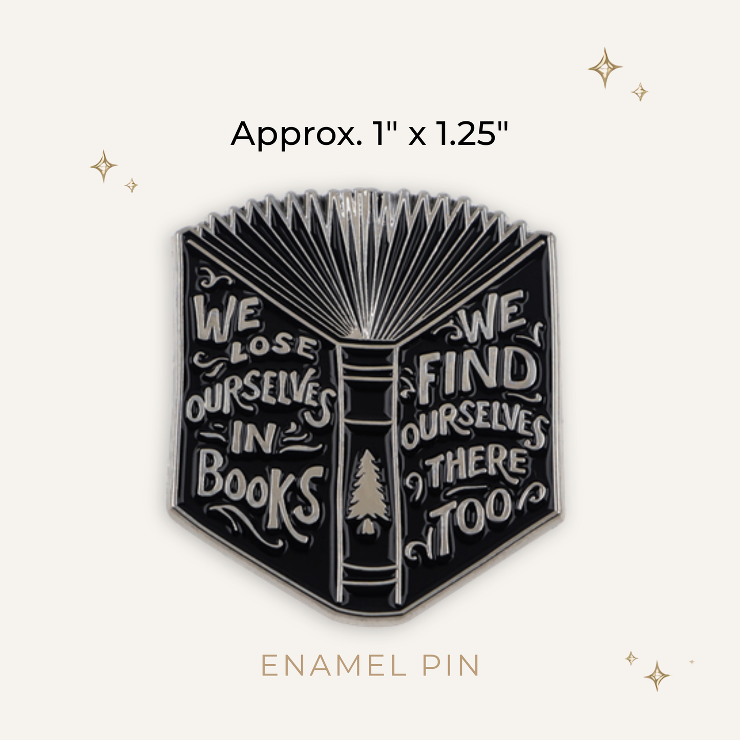 Lose Yourself in Books Enamel Pin