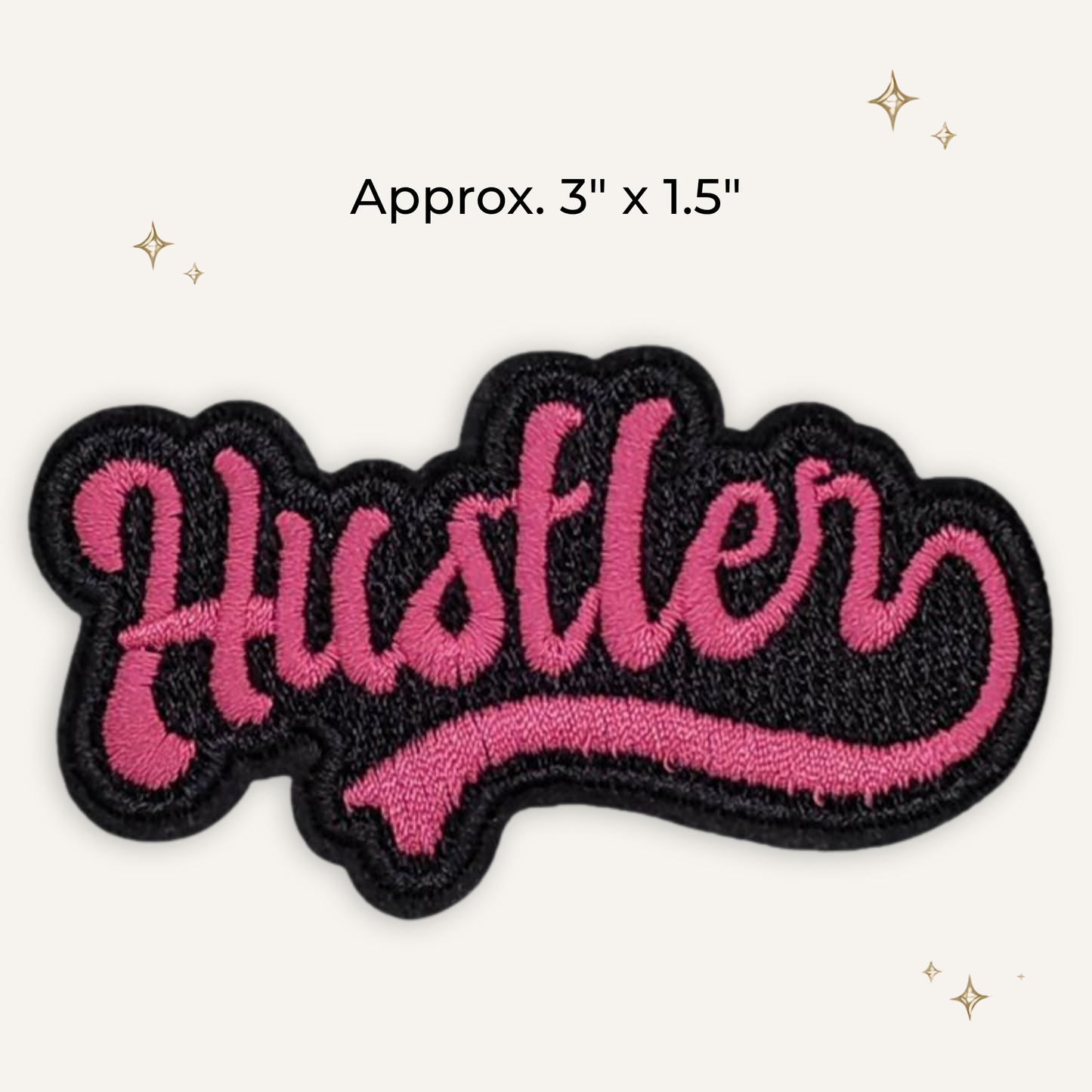 Hustler Pink Embroidered Patch