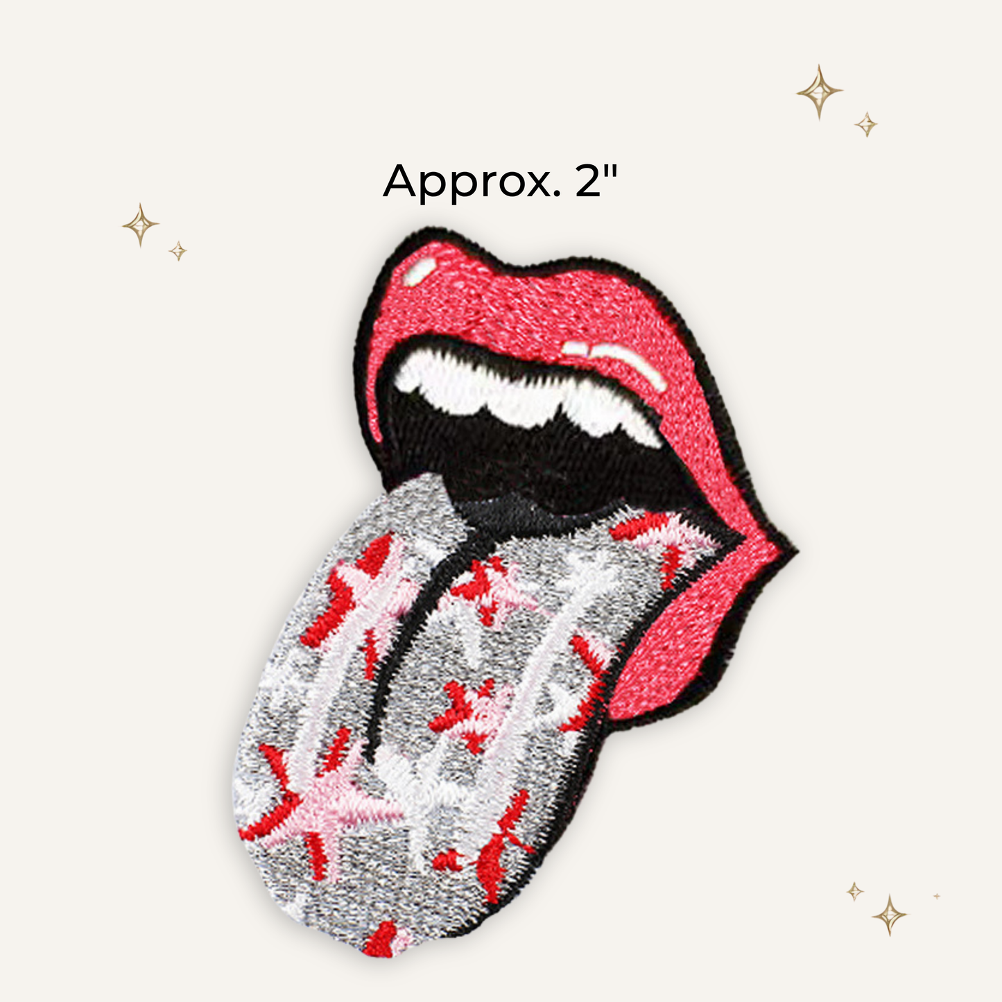 Tongue Star Embroidered Patch- RTS