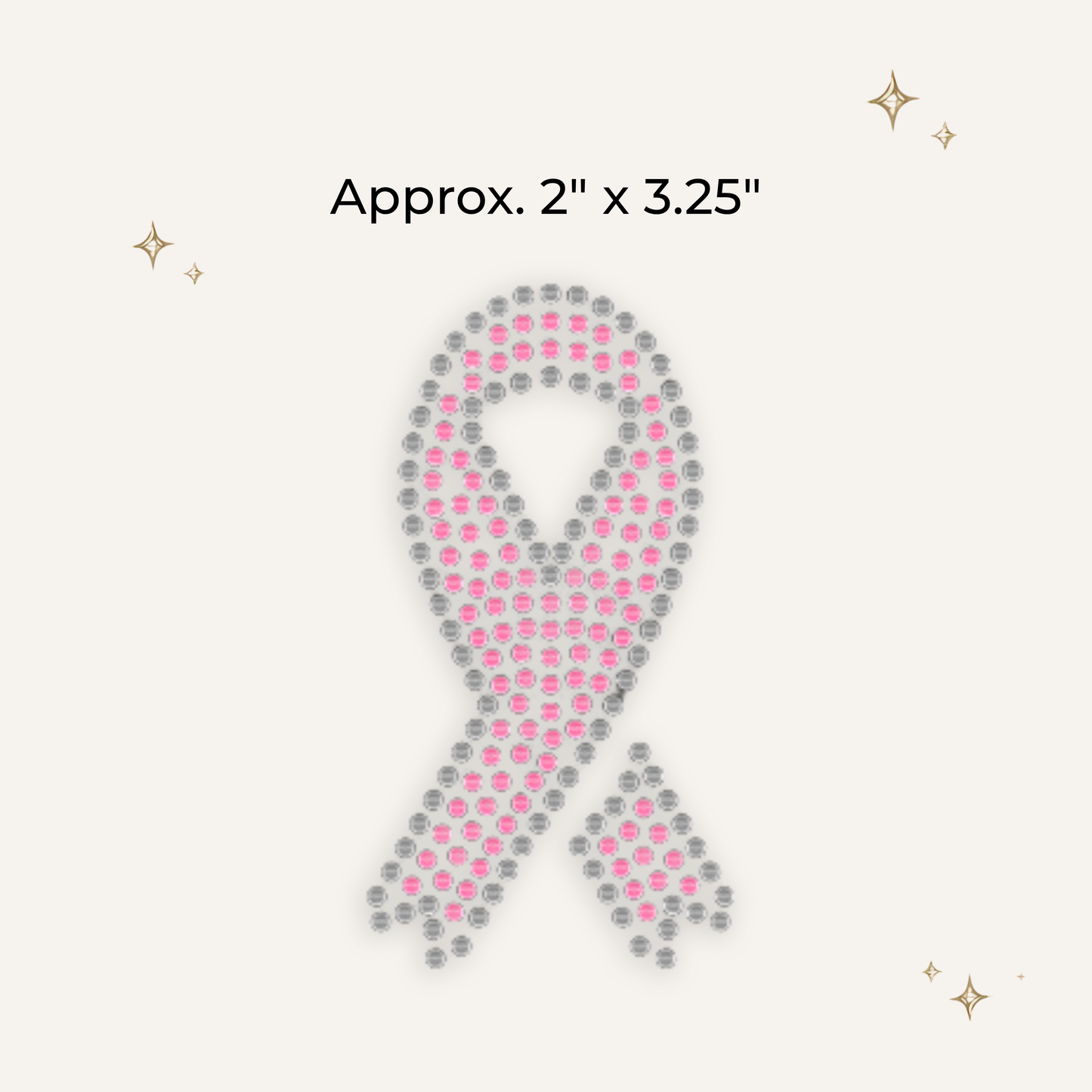 Breast Cancer Rhinestone Patch- RTS