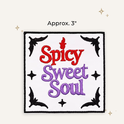 Gothy Spicy Sweet Soul Embroidered Patch