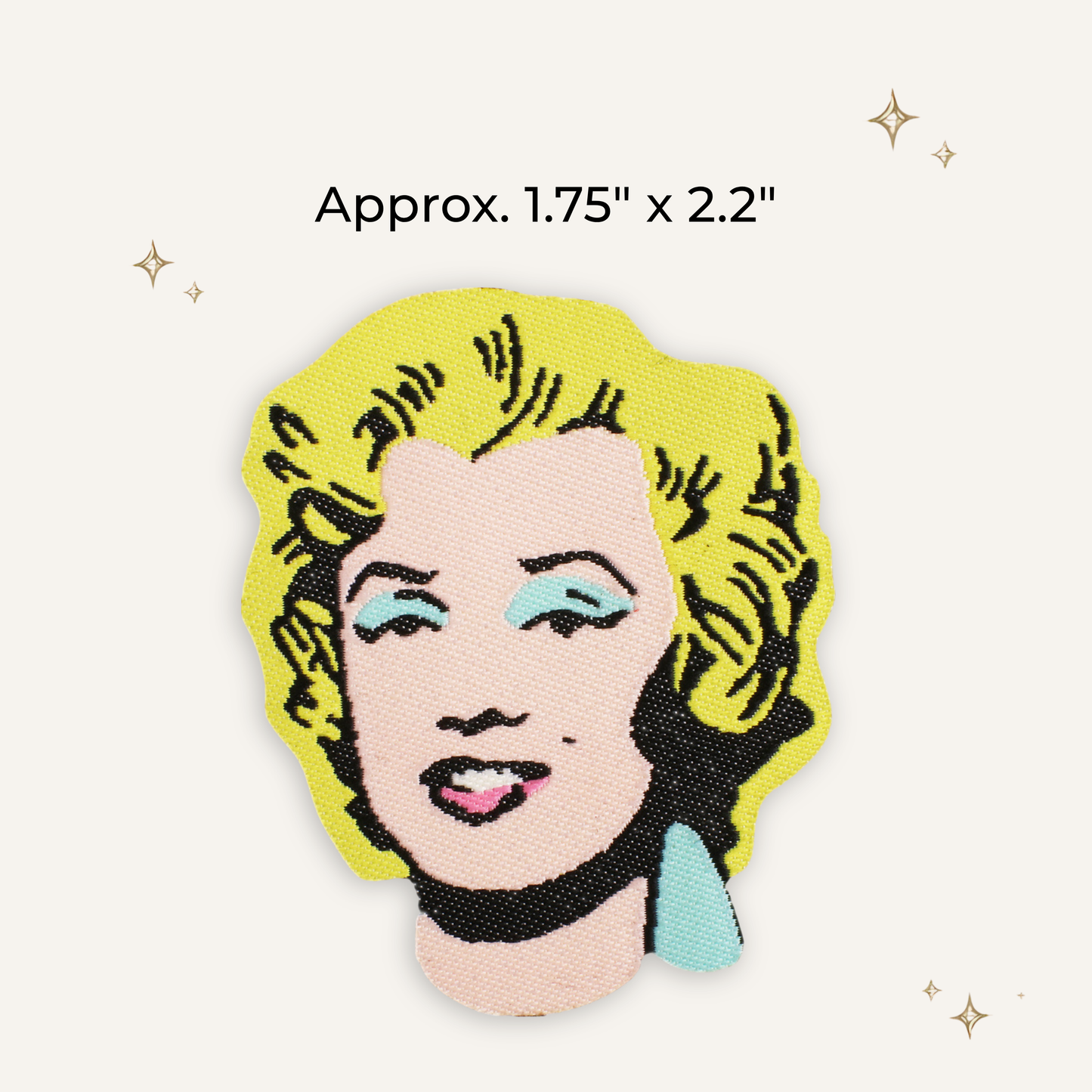 Marilyn Iconic Blonde Embroidered Patch