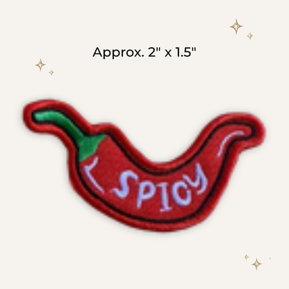Spicy Pepper Embroidered Patch- RTS