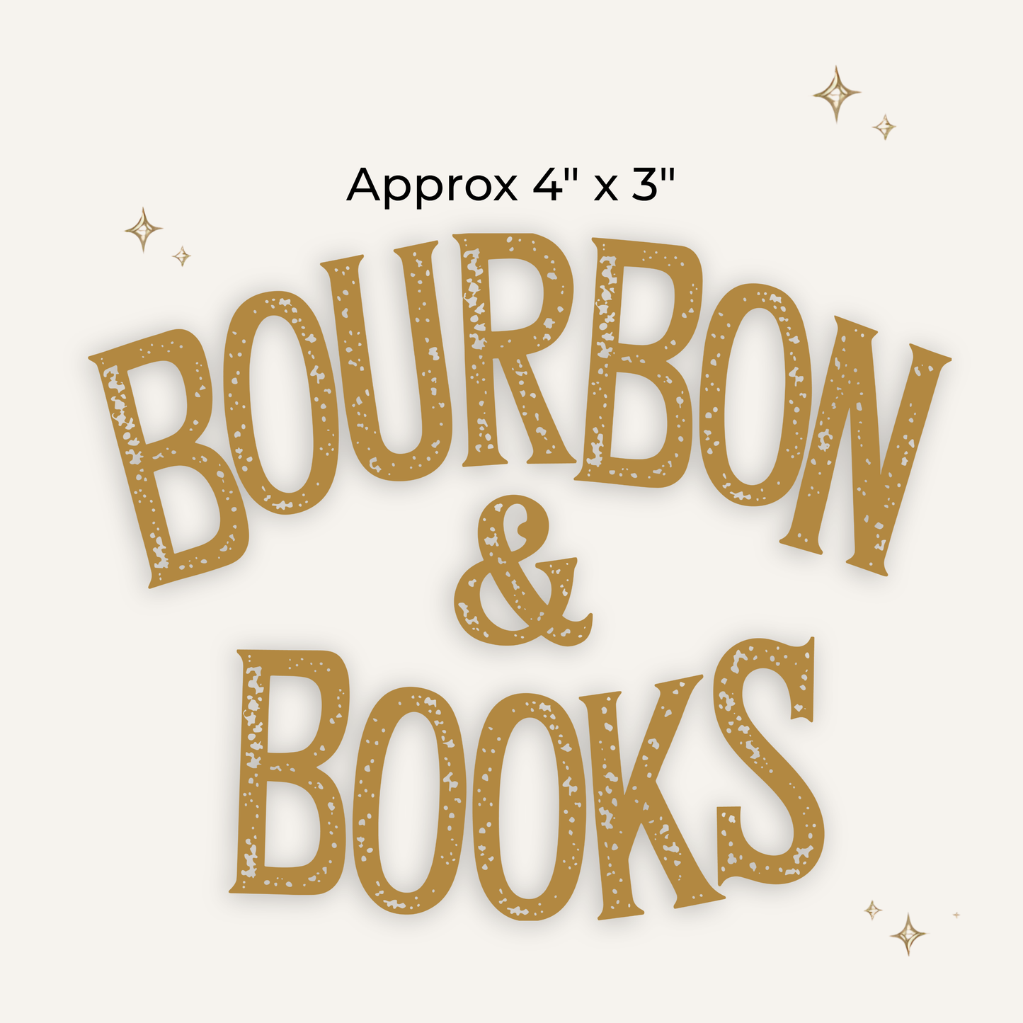 Bourbon & Books DTF Patch - RTS/MTO