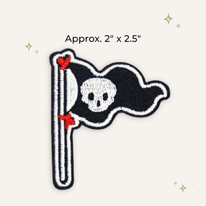 Pirate Flag w/ Skull Embroidered Patch