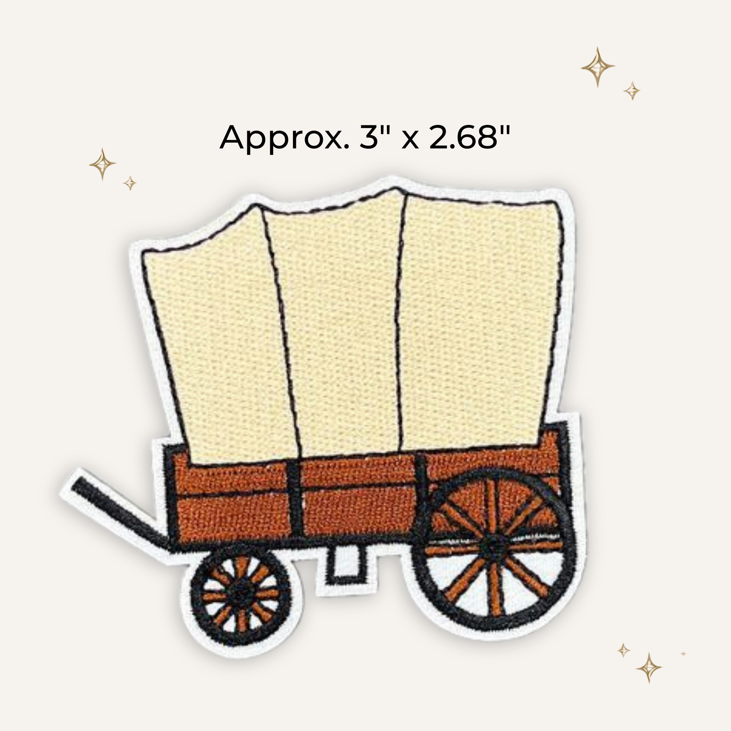 Western Wagon Embroidered Patch