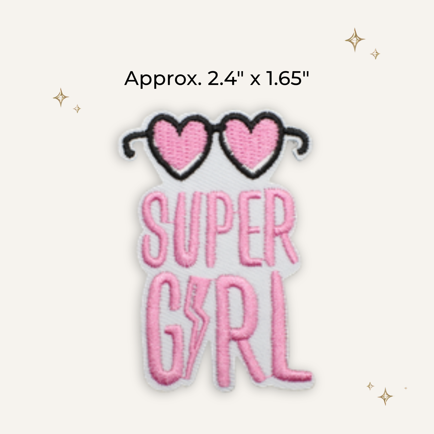Super Girl Embroidered Patch- RTS