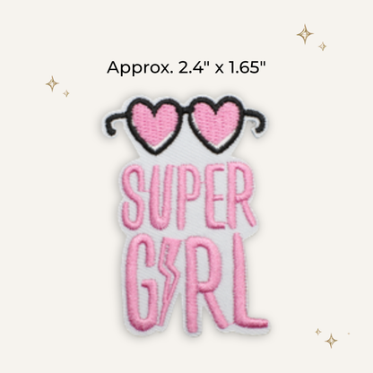 Super Girl Embroidered Patch- RTS