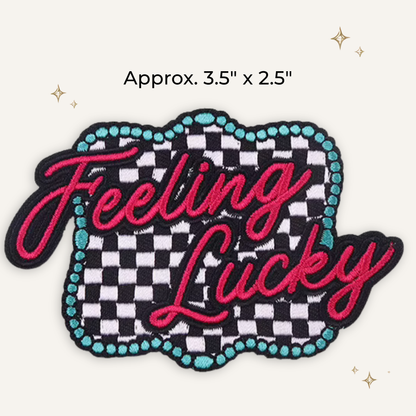 Feeling Lucky Bright Colors Embroidered Patch