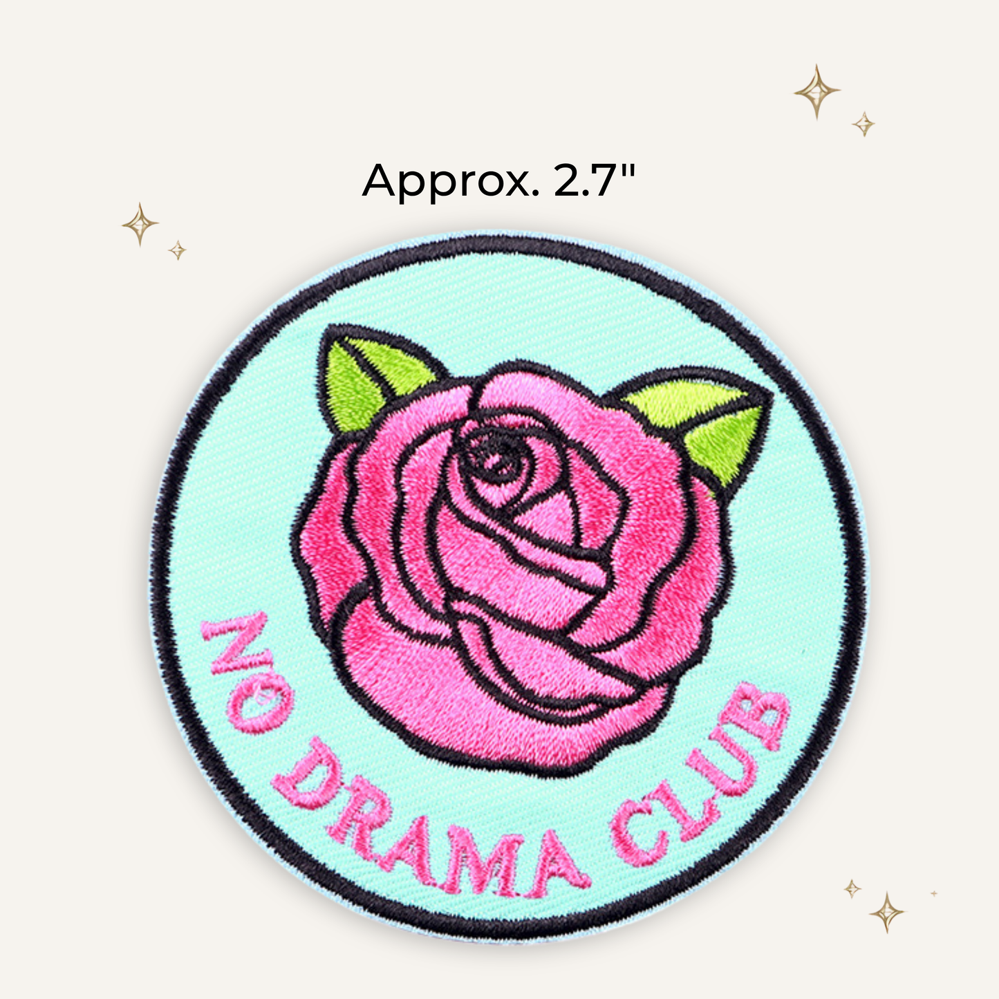 No Drama Club Embroidered Patch- RTS