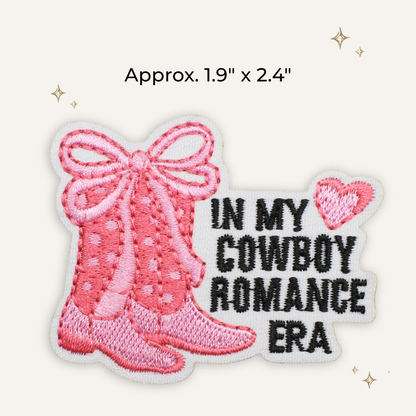 In My Cowboy Romance Era Embroidered Patch