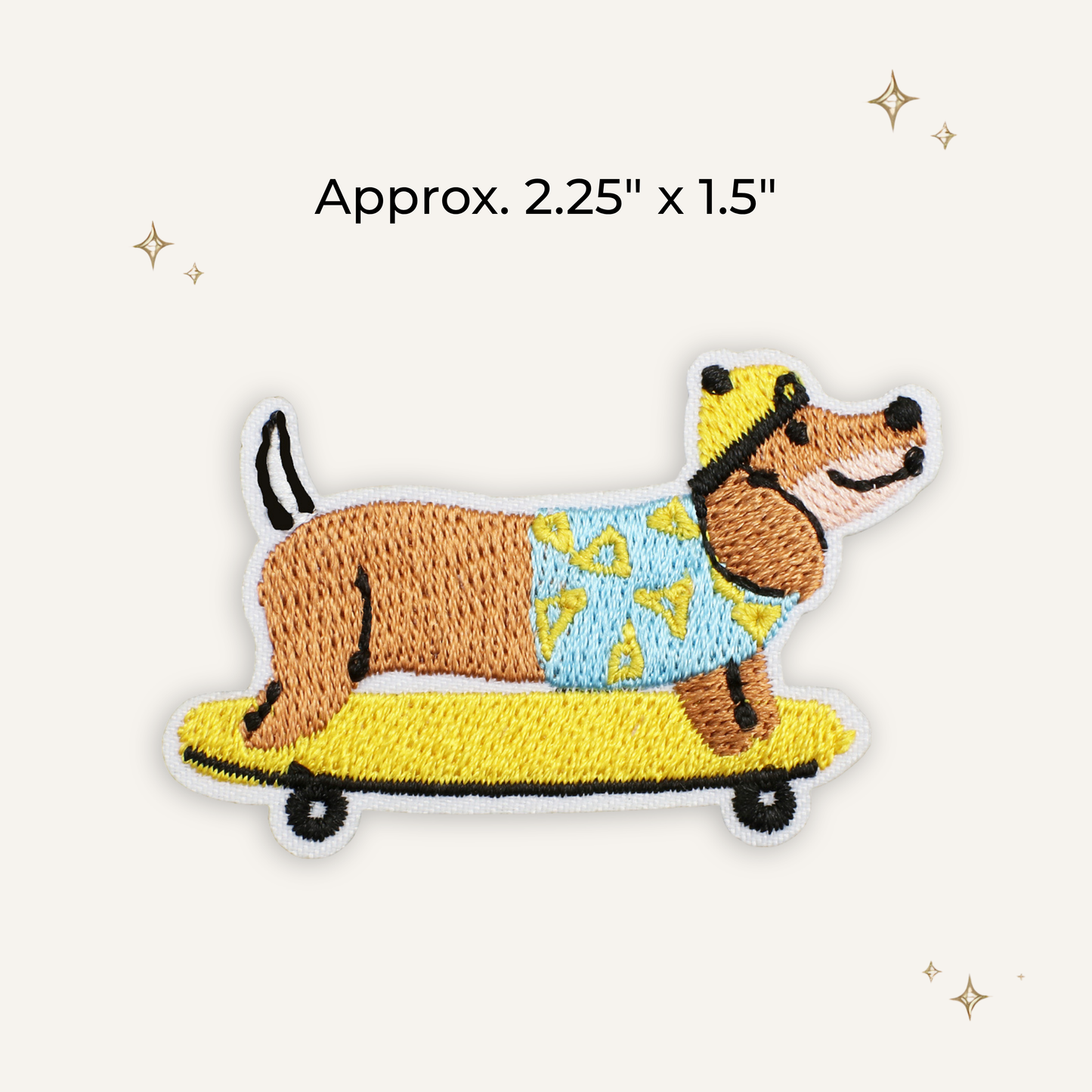 Skater Hot Dog Embroidered Patch