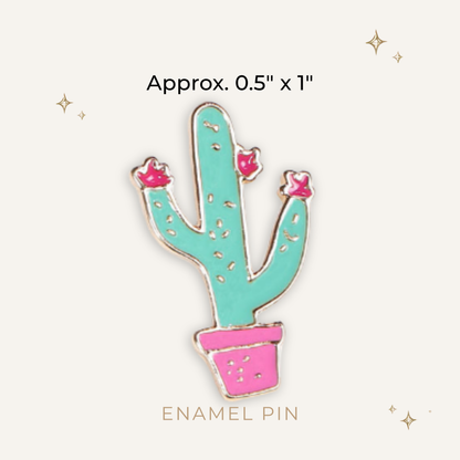 Desert Bloom Cactus Enamel Pin