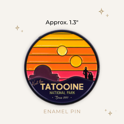 Retro Tatooine National Park Enamel Pin