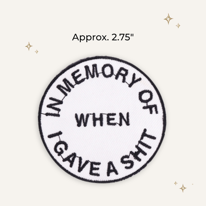 In Memory... Embroidered Patch- RTS